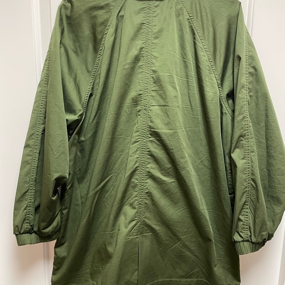 CAbi #5478 Expedition Jacket Sz Large Women’s Army Green Trench Excellent Condi - Picture 7 of 10
